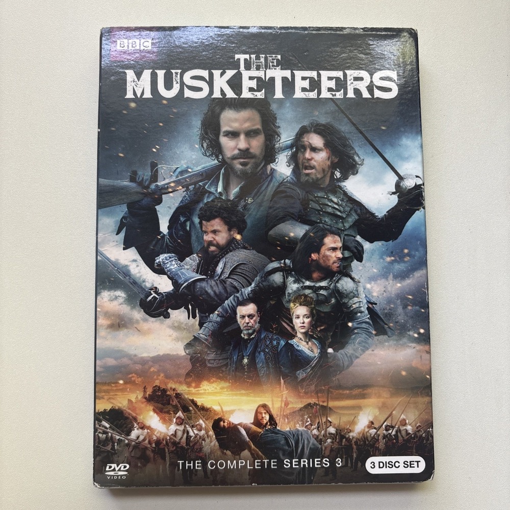 The Musketeers The Complete Season 3 DVD 3 Disc Set New